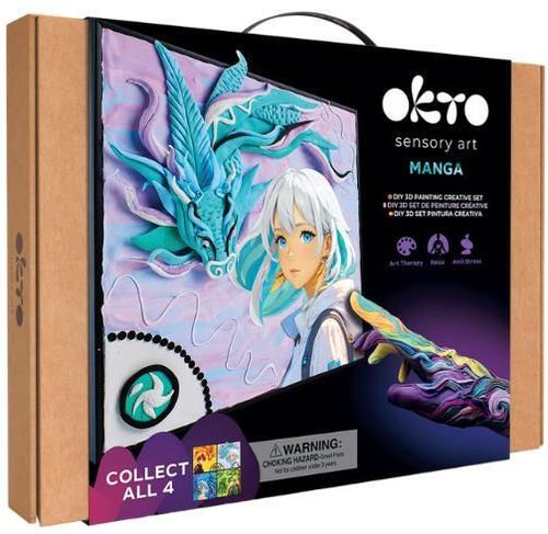 cumpără Set de creație Okto 20040 Tablou 3D cu plastilină ușoară 29x29сm Manga, Aer în Chișinău 