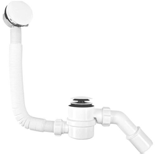 cumpără Sifon pentru cădițe de duș Polimat 6103078, cu umplere prin preaplin white în Chișinău 