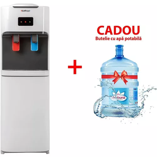 cumpără Cooler pentru apă HotFrost V115C + Butelie cu apă potabilă „Apă bună” (19 l) cadou în Chișinău 