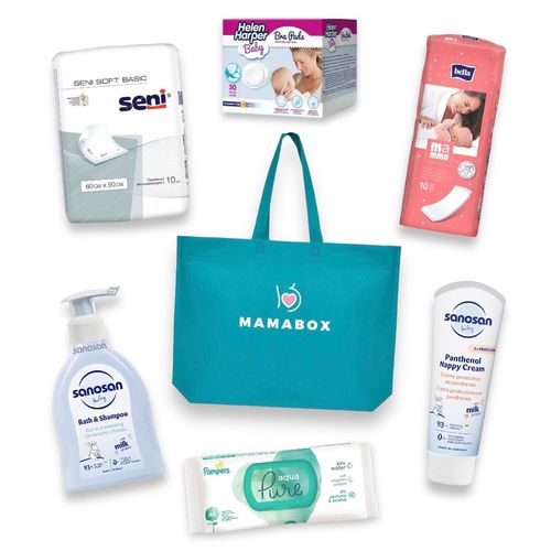 Set pentru maternitate Mamabox Basic (16 articole) Bella/Sanosan 