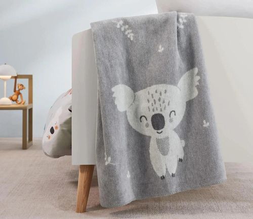 купить Плед s.Oliver 1220/800 Jacquard decke Junior 100x150 Grey в Кишинёве 