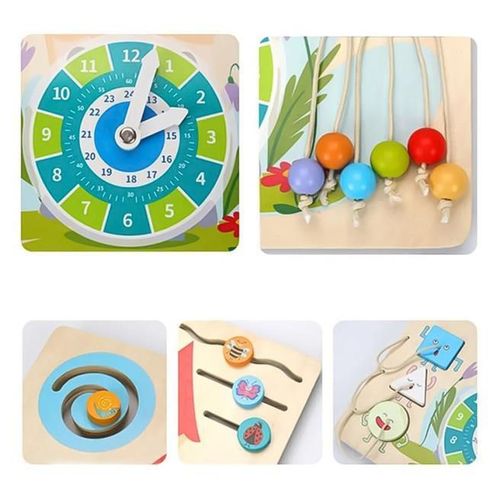 купить Развивающая доска New World JHTOY-372 Busyboard Ceas, 227101 в Кишинёве 