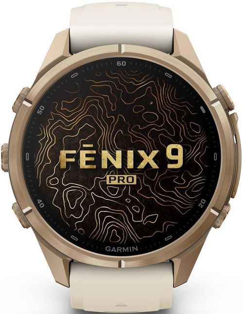 cumpără Ceas inteligent Garmin Fenix 9 Pro, 43mm, inReach, Gld,Crm/FrGy bd (010-04335-21) în Chișinău 