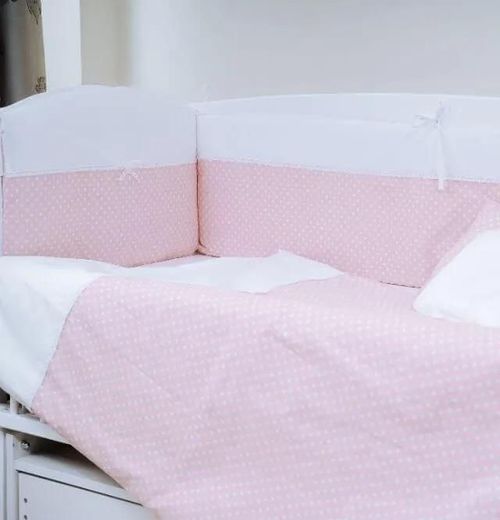 купить Детское постельное белье PernaMea Set lenjerie 8 piese Elegance Buline Roz (PM.100102/2) в Кишинёве 