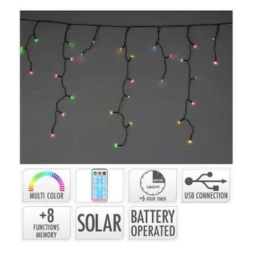 cumpără Ghirlandă Promstore 54364 Luminițe Țurțuri 240 LED, multicolor în Chișinău 