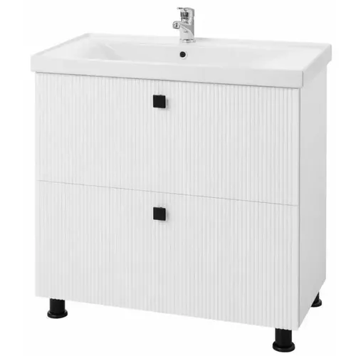 купить Шкаф под умывальник Mashtab 12090 Toledo (Sava) cu 2 sertare 800x470x850 Alb в Кишинёве 