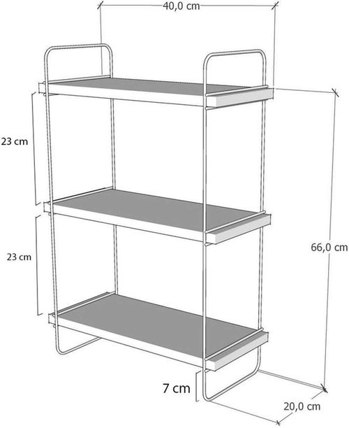 купить Полка декоративная Trendy Pulalis 40x66x20cm (GTR005400) в Кишинёве 