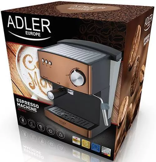 купить Кофеварка рожковая Adler AD 4404 Copper в Кишинёве 