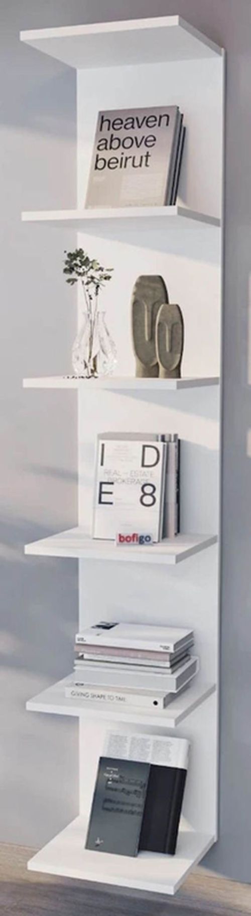 cumpără Raft de birou Nex Home Bookcase, 34,6x31,5x180 cm, Alb (15-07-01) în Chișinău 