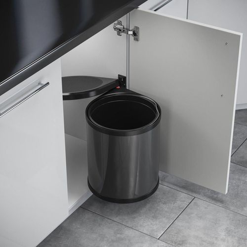 cumpără Feronerie pentru mobilă Hailo 3515071 Mono 15 dark grey/black în Chișinău 