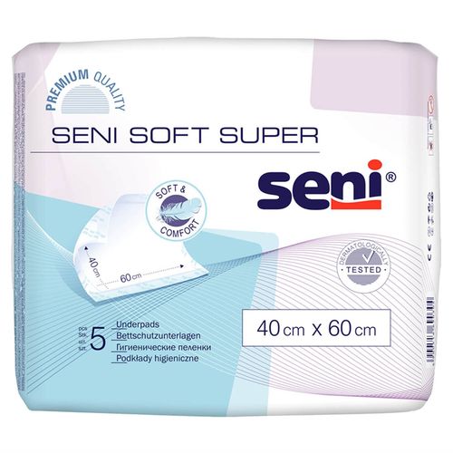 Пелёнки непромокаемые Seni Soft Super (40х60 см) 5 шт 