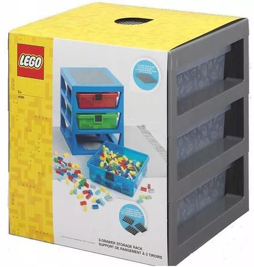 cumpără Set de mobilier pentru copii Lego 4095-G Стол-Стелаж 3 ящика Grey în Chișinău 