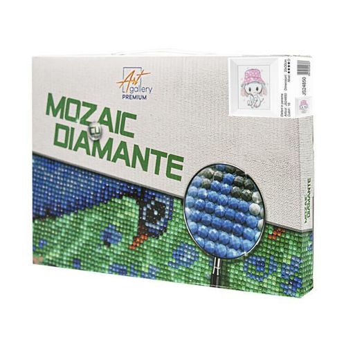 cumpără Tablou pe numere Art Gallery JS24850 Mozaic cu diamante 20x30cm Elefant in panama în Chișinău 