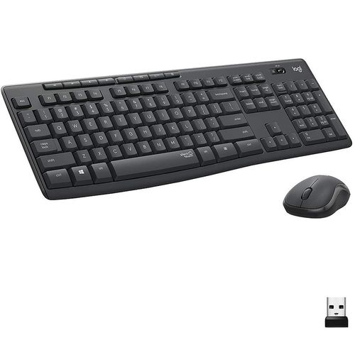 купить Клавиатура+мышь Logitech Wireless Combo MK295 Silent, Multimedia Keyboard & Mouse, Graphite,USB, Retail, 920-009807 в Кишинёве 