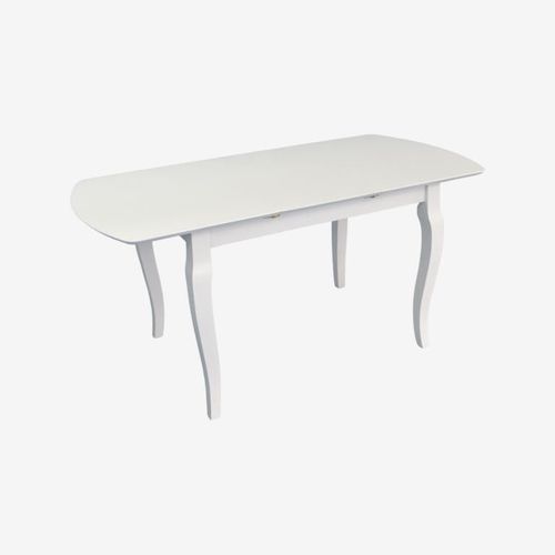 купить Комплект стол и стулья Evelin di Costacurta стол HV-29V White + 4 стула YTC-064Wh UF910-01 Light beige в Кишинёве 