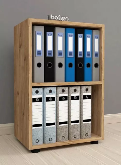 купить Офисный стеллаж Nex Home Folder, 49x30x73 cm, Дуб (13-22-02) в Кишинёве 