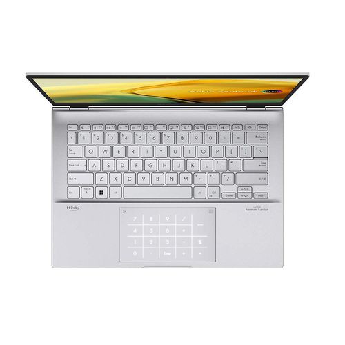 купить Ноутбук 14 ASUS ZenBook 14 UX3402VA Silver, Intel Core i5-1340P 1.9-4.6Ghz/16GB DDR5/SSD 512GB PCIE G4/Intel Iris Xe Graphics/WiFi 6E 802.11ax/BT5.3/HDMI/FHD camera/Illum. Keyb./Number Pad/14 IPS LED-backlit 400nits WQXGA (2560x1600)/No OS UX3402VA-KP321 в Кишинёве 