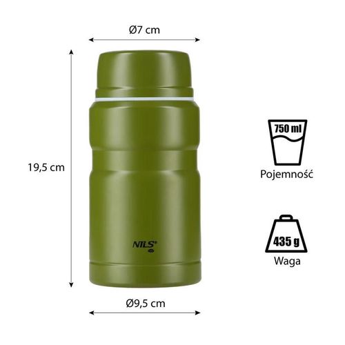 cumpără Termos Nils NCT02 Abisal Thermos Set 750ml Camp în Chișinău 