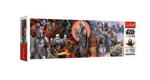 купить Пазл Trefl 290523 Puzzle 1000. PanoramaAdventures of the Mandalorian в Кишинёве 