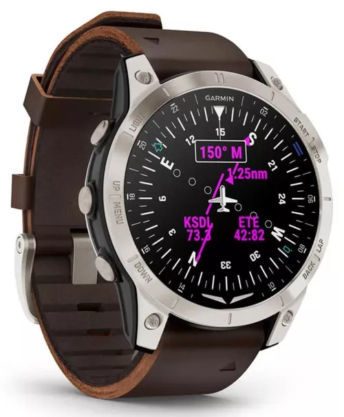 купить Смарт часы Garmin D2™ Mach 1, Aviator Smartwatch with Oxford Brown Leather Band (010-02582-55) в Кишинёве 