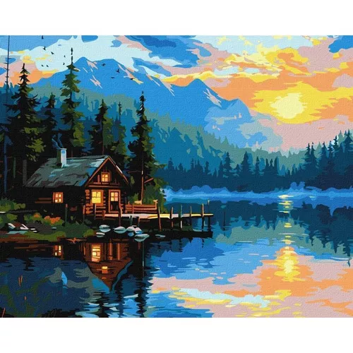 купить Картина по номерам Ideyka (KHO6355) Lake cosiness, 40х50 в Кишинёве 