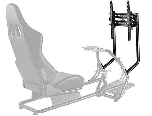 cumpără Scaun gaming Lumi Classic Racing Simulator Cockpit Seat LRS03-BS with Monitor & Gear Shifter Mount, Black/Red, Seat Width: 450mm, Seat Gliding Track 180mm, Seat Back Tilt Range 30°~90°, Steering Wheel Panel Tilt Range: +25°~-35°, Pedal Panel Tilt Range: 0°/15°/27° în Chișinău 