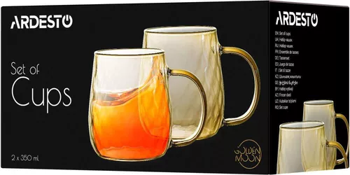 купить Чашка Ardesto AR2635GG 2buc 350ml в Кишинёве 