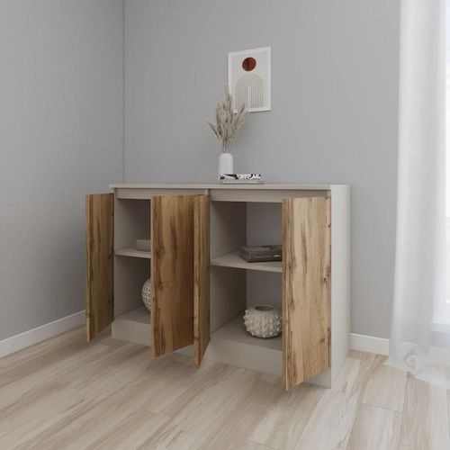 cumpără Comodă Smartex (16465) Т8 140cm Kashemir+Stejar Inchis în Chișinău 