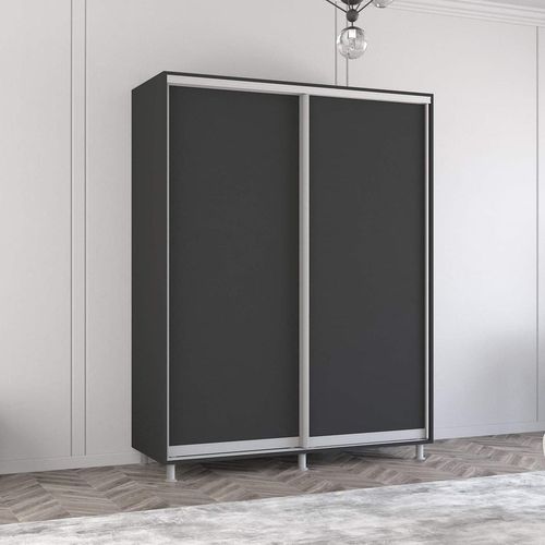cumpără Dulap Mobildor-Lux Aron cu uși glisante (150x60x200H cm) Anthracite în Chișinău 