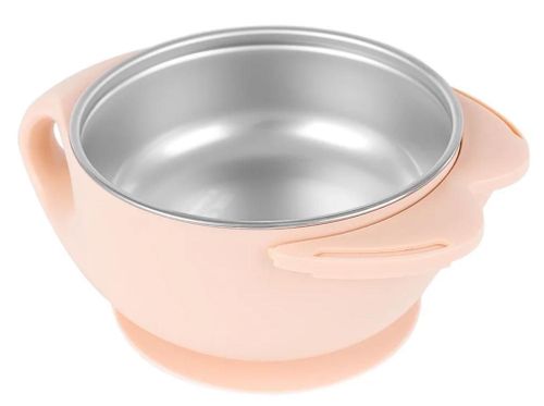 купить Посуда для кормления Kikka Boo 31302040112 Bol termoizolant din inox Cat Pink, 400 ml в Кишинёве 
