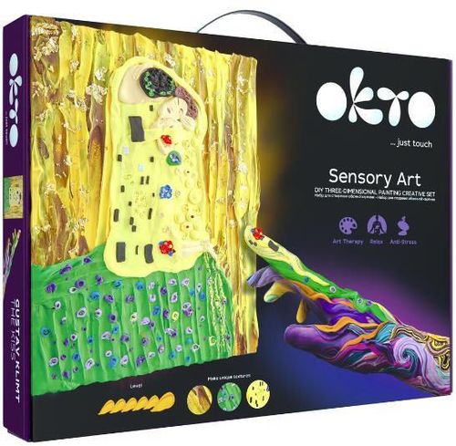 cumpără Set de creație Okto 10006 Tablou 3D cu plastilină ușoară 30x40сm, Sărutul în Chișinău 