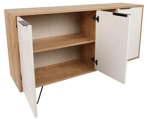 cumpără Casetieră Trendy Clara, Stejar, Alb 142x83x35cm în Chișinău 