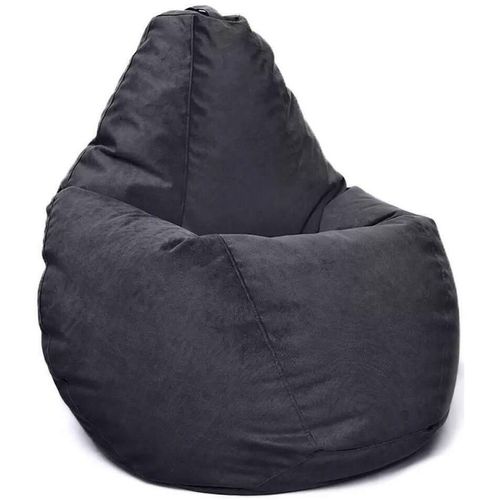 купить Кресло-мешок BeanBag BM5994, Кресло Груша из велюра Maserrati, XL, чёрный в Кишинёве 
