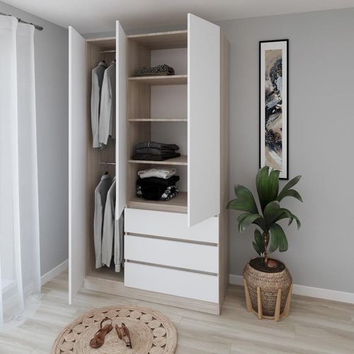 купить Шкаф Smartex (15871) N15 120cm St.Deschis+Alb в Кишинёве 