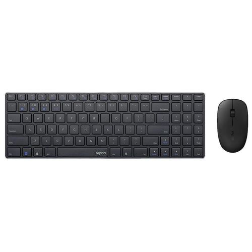 cumpără Tastatură + Mouse Rapoo 18467 9300M Wireless Multi-Mode-Ultra-Slim Deskset, black, RUS în Chișinău 