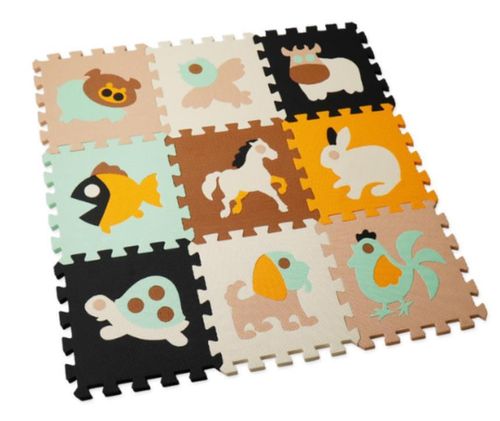 cumpără Covoraș de joacă Essa HK005 Covoraș-puzzle educativ Lumea animăluțelor drăguțe, 9elem în Chișinău 