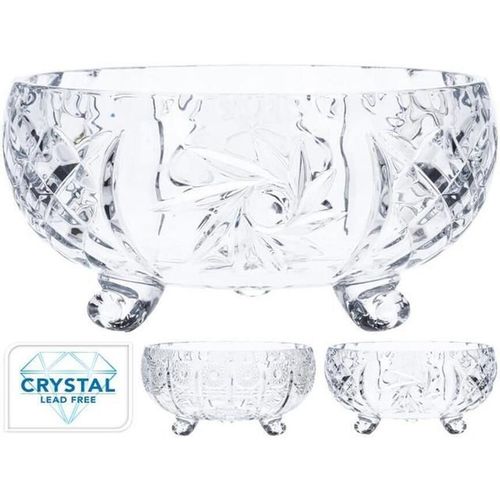 купить Посуда прочая Holland 38728 Конфетница хрустальная на 3 ножках D24cm H12cm в Кишинёве 