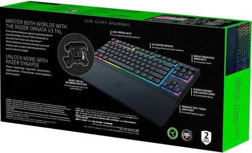 купить Игровая клавиатура Razer RZ03-04881600-R3R1 Membrane Ornata V3 Tenkeyless RU Layout в Кишинёве 