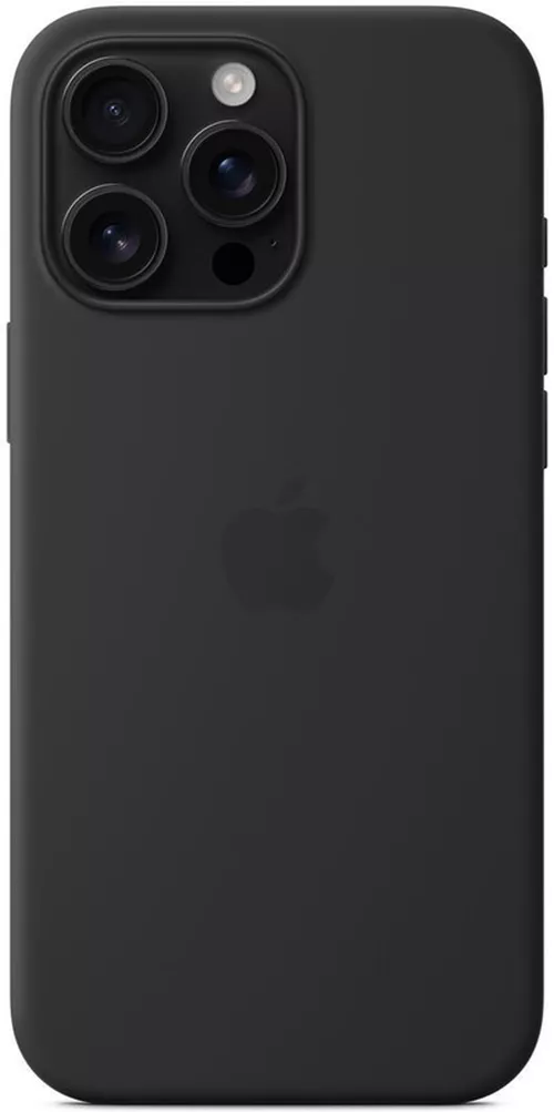 cumpără Husă pentru smartphone Apple iPhone 16 Pro Max Silicone Case with MagSafe Black MYYT3 în Chișinău 