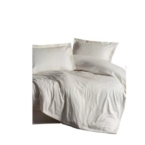 cumpără Lenjerie de pat Cotton Box Stripe Ecru Satin (2 persoane) în Chișinău 