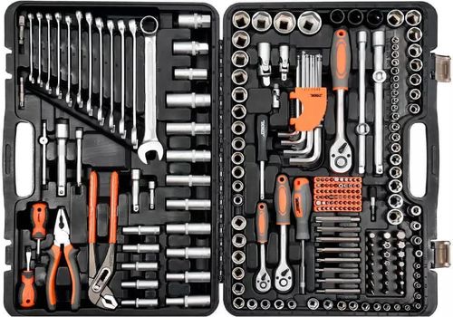 купить Набор ручных инструментов Sthor 58693 Набор гаечных ключей 1/2", 3/8", 1/4" (225 предметов) в Кишинёве 