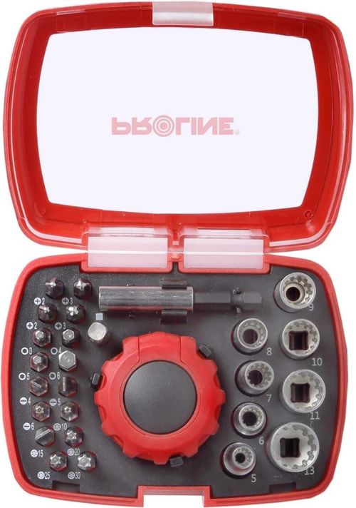 cumpără Set de tubulare, bite, duze Proline 10702 Набор бит с трещёточным ключом 27шт în Chișinău 