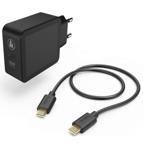 купить Зарядное устройство сетевое Hama 183326 USB-C, PD / Qualcomm®, 18W, USB-C Cable, 1.5 m в Кишинёве 