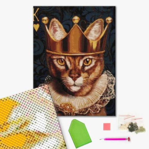 купить Картина по номерам BrushMe DBS1216FC Mozaic cu diamante 40x50сm (fără cutie) Regele inimilor, Lucia Heffernan в Кишинёве 