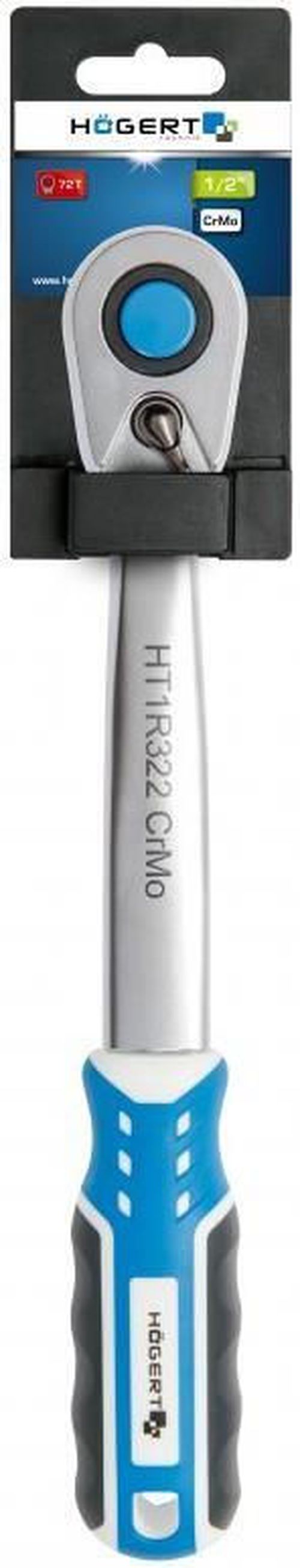 cumpără Unealta de mana Hoegert HT1R322 Трещотка изогнутая с кнопкой 1/2", 72 зубца în Chișinău 