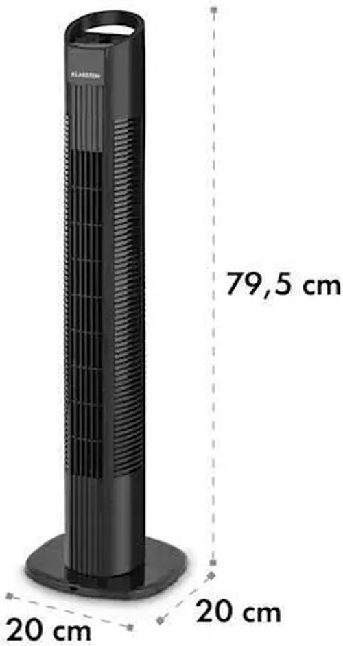 купить Вентилятор напольный Klarstein Mana Peak Black в Кишинёве 