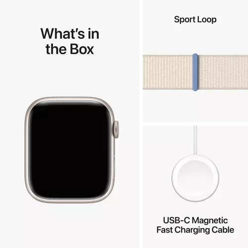 cumpără Ceas inteligent Apple Watch Series 9 GPS 45mm Starlight MR983 în Chișinău 