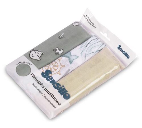 cumpără Accesoriu pentru înfășat Sensillo 08507 Набор пеленок 3шт Muslin 60x80 (EG-0007) în Chișinău 