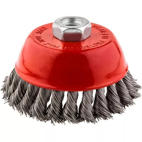 купить Набор головок, бит, насадок Graphite 57H583 Perie din sarma, inox, tip cupa, 100mm M14 в Кишинёве 