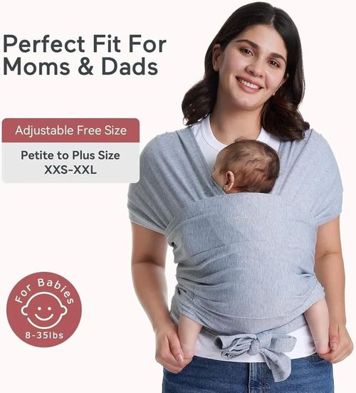 cumpără Marsupiu pentru copii Momcozy CR001-GR00NB-A Sling pentru purtarea bebelusilor Wrap Grey în Chișinău 